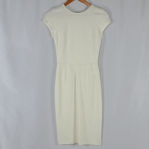 Ivory Bodycon Midi Dress